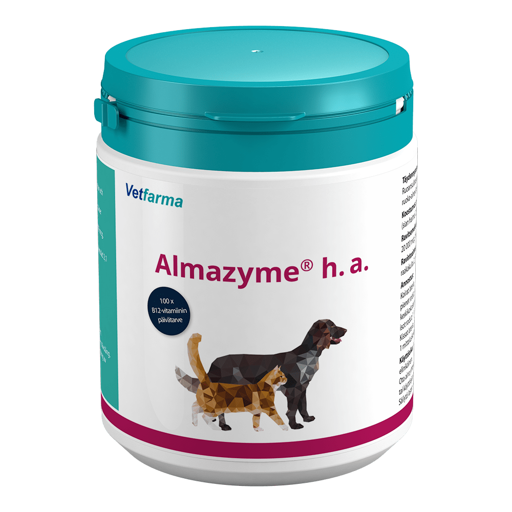 Almazyme® h.a., Haimaentsyymejä sisältävä ravintolisä - Vetfarma - Vet Concept